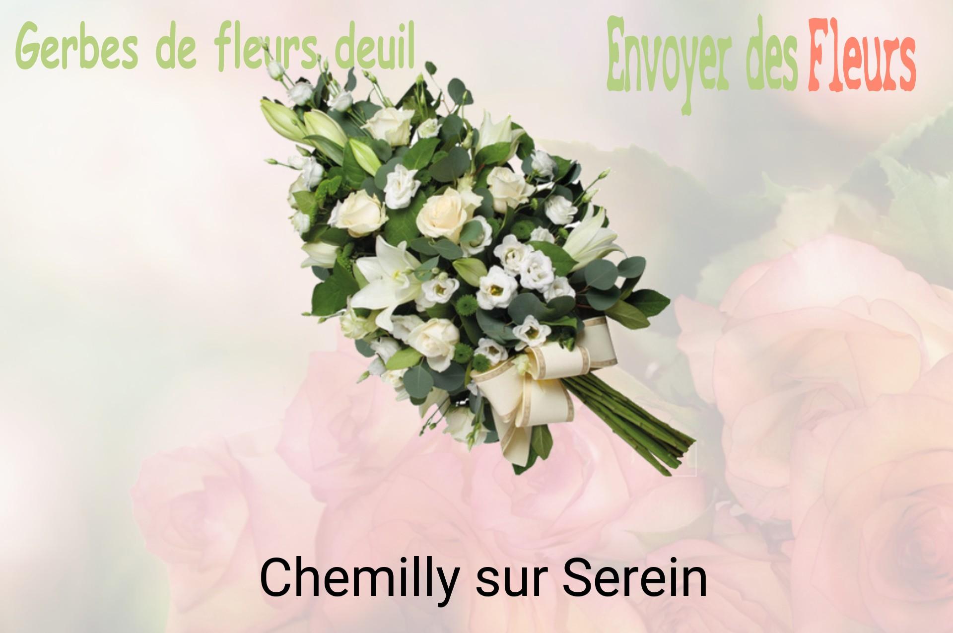 Gerbe de fleurs de deuil livrée à Chemilly-sur-Serein